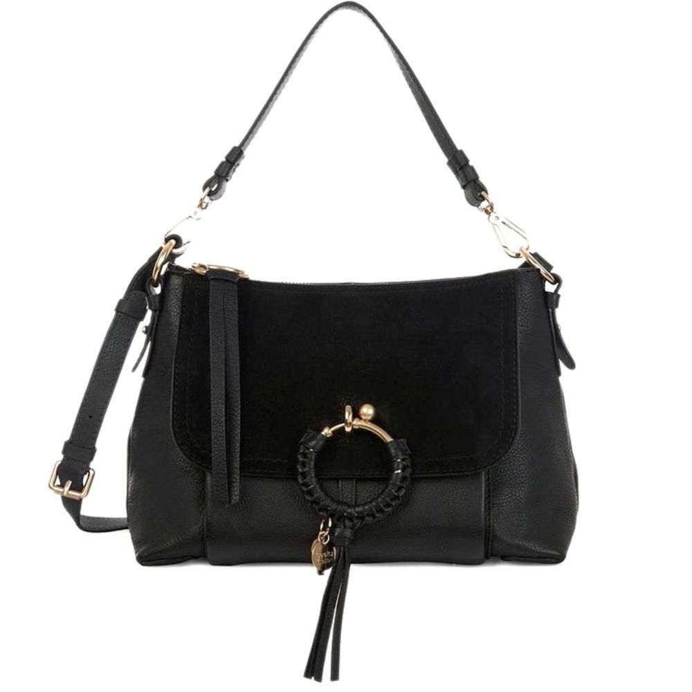 See by Chloe Joan Small Hobo Bag in Black, Excellent